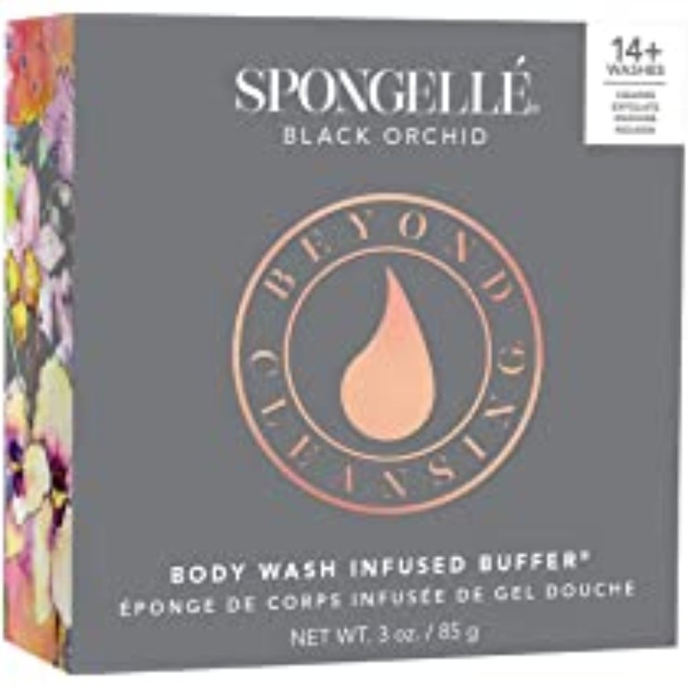 SPONGELLE Black Orchid Body Wash Infused Buffer